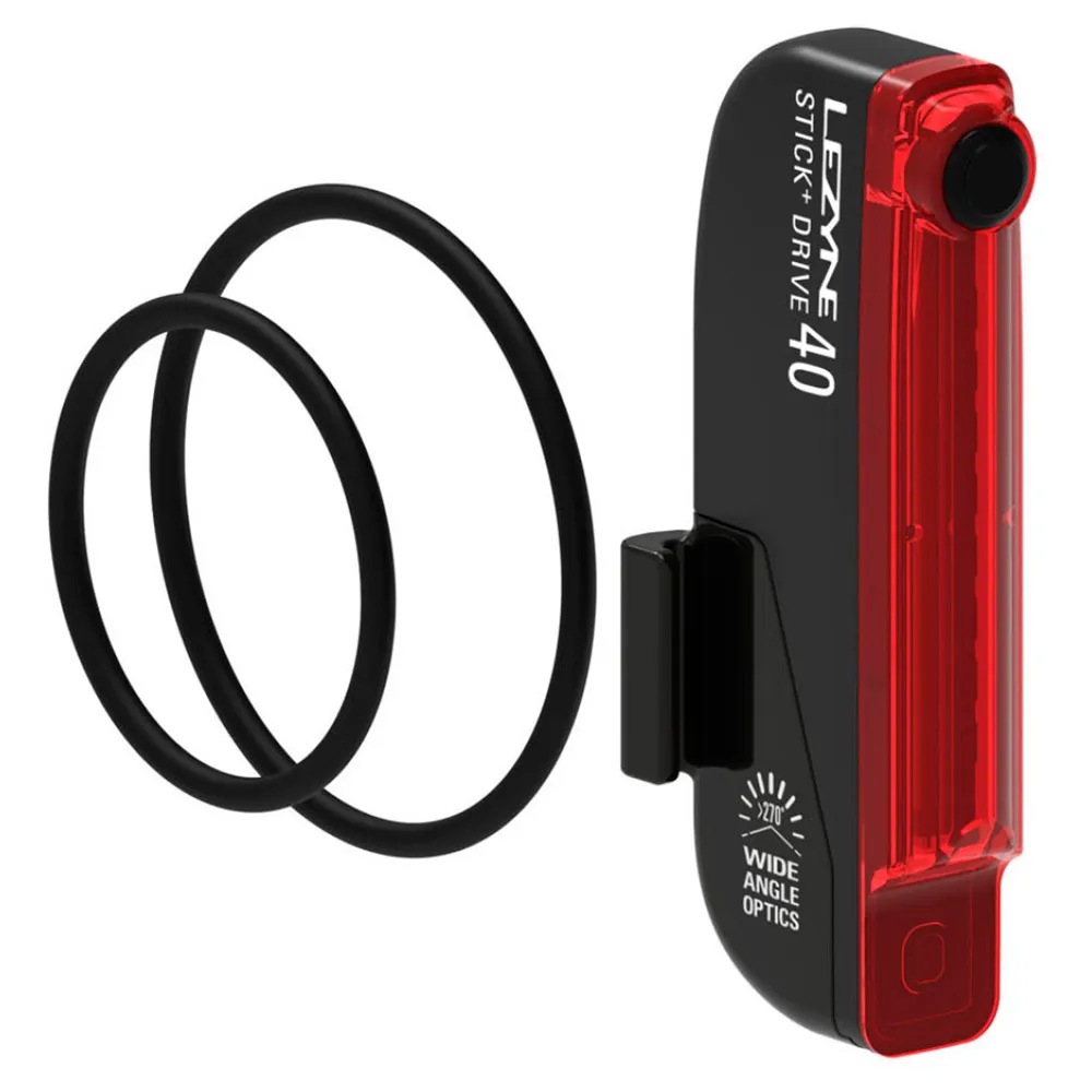 Lezyne Stick+ Stvzo Rücklicht, Black, 50 Lumina Lezyne Stick+ Stvzo Rücklicht, Black, 50 Lumina