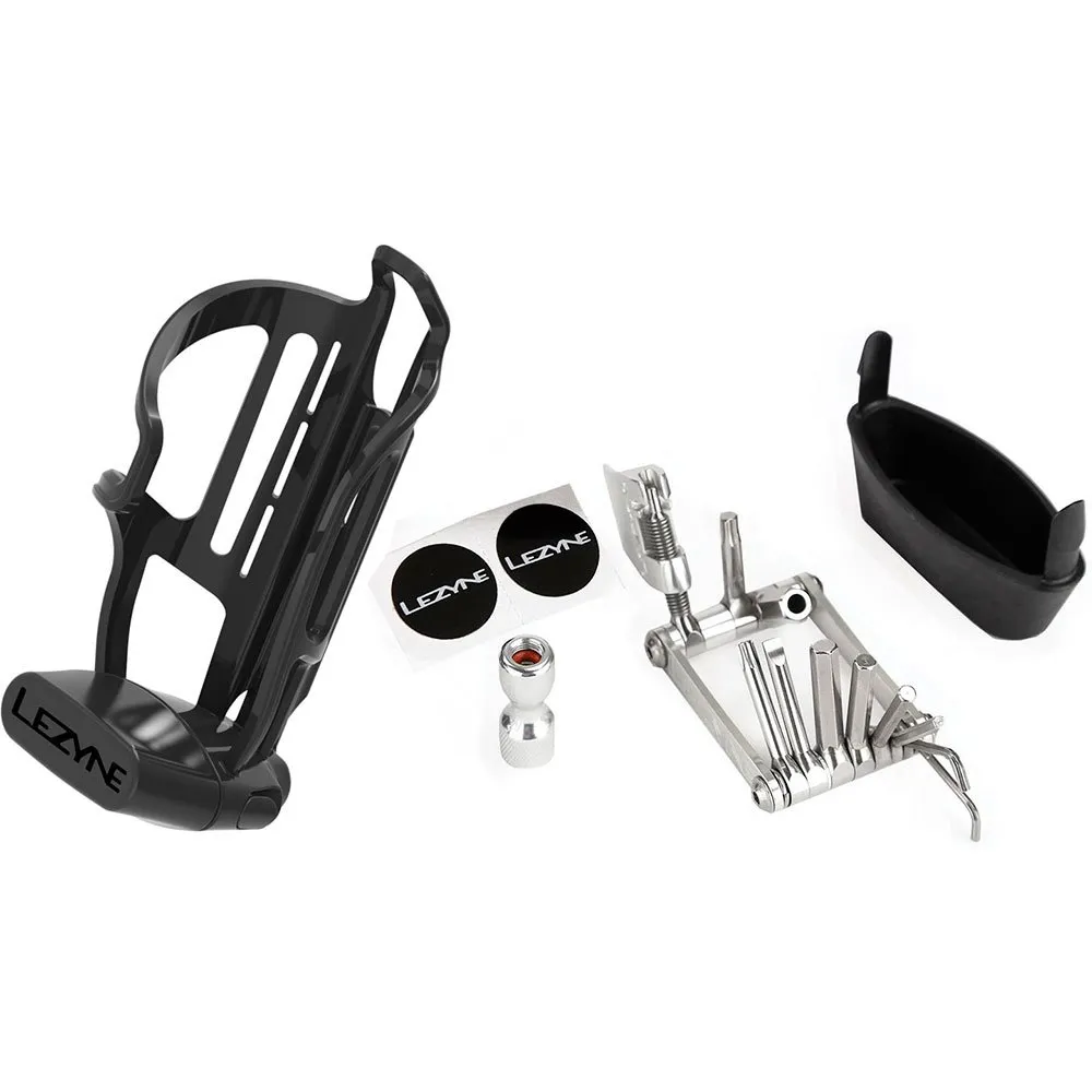 Lezyne Tubeless Flow Storage Loaded Multitool, Black, One Size Lezyne Tubeless Flow Storage Loaded Multitool, Black, One Size