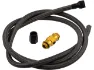 Lezyne Ventilschlauch mit ABS Flip-Thread Chuck für Pressure und MFD Pumpen, Schwarz, one_size