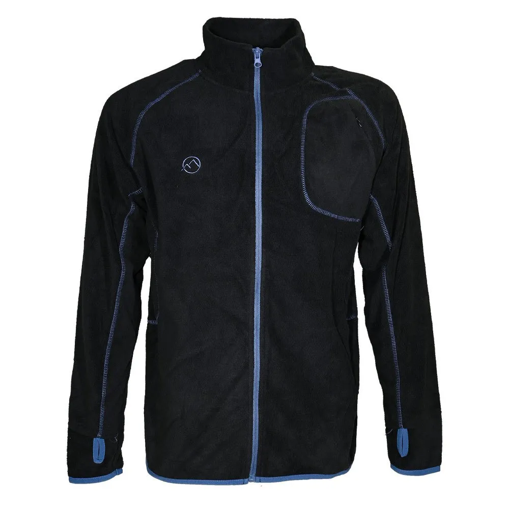 Lhotse Paolo Fleece Mit Durchgehendem Reißverschluss, Black