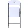 Lifetime 92125 Fester Klappstuhl Aus Aluminium unisex, White / grey, 47 x 50 x 84.5cm
