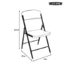 Lifetime 92125 Fester Klappstuhl Aus Aluminium, White / grey, 47 x 50 x 84.5cm