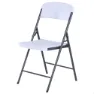 Lifetime 92125 Fester Klappstuhl Aus Aluminium, White / grey, 47 x 50 x 84.5cm