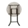 Lifetime Cocktail Folding Tisch, White / grey, 110 x 84cm
