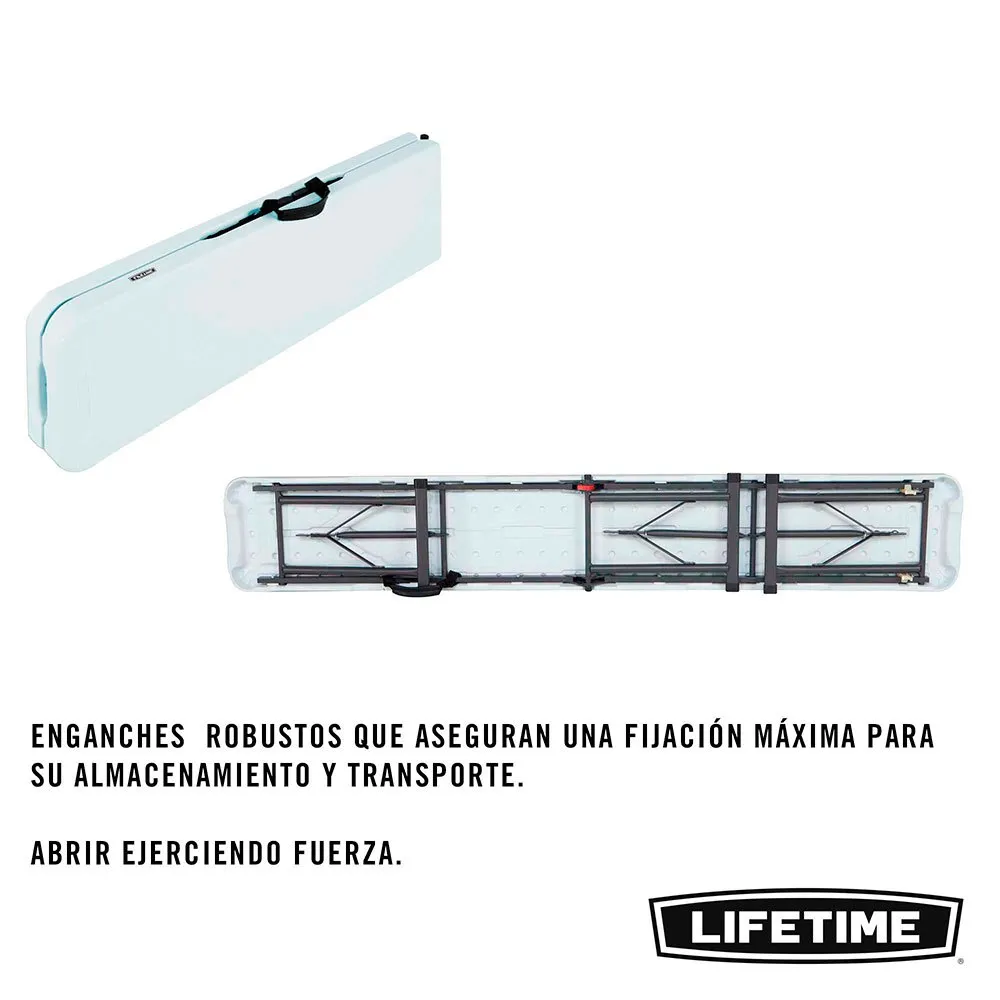 Lifetime Klappbare Campingbank 183x29x42 Cm, White, One Size Lifetime Klappbare Campingbank 183x29x42 Cm, White, One Size