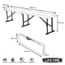 Lifetime Klappbare Campingbank 183x29x42 Cm, White, One Size