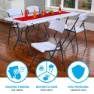Lifetime Ultra-resistant Folding Uv100 47x48x84.5 Cm Stuhl, White, One Size