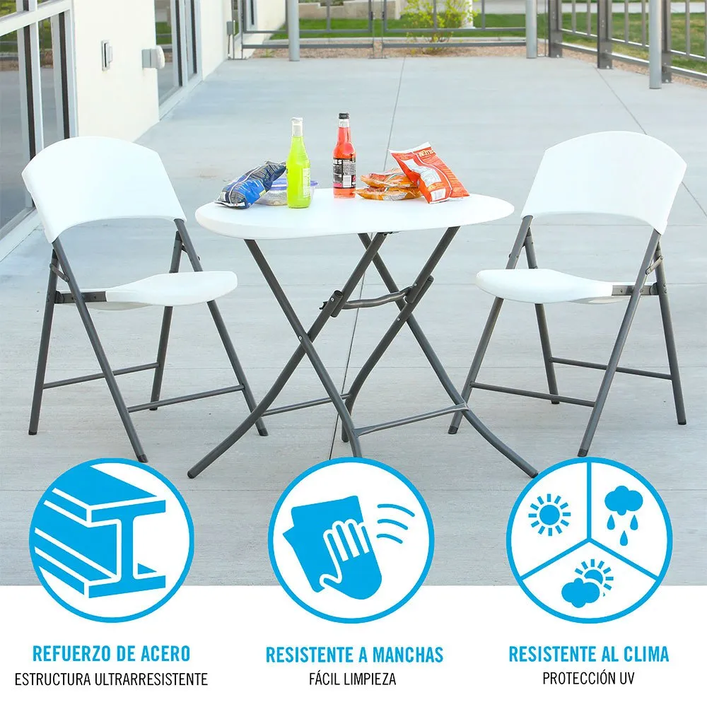 Lifetime Ultra-resistant Folding Uv100 84x74 Cm Tisch, White, One Size Lifetime Ultra-resistant Folding Uv100 84x74 Cm Tisch, White, One Size