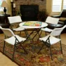 Lifetime Ultra-resistant Folding Uv100 84x74 Cm Tisch, White, One Size