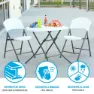 Lifetime Ultra-resistant Folding Uv100 84x74 Cm Tisch, White, One Size