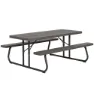 Lifetime Ultra-resistant Folding With Benches Uv100 183x76x74 Cm Tisch, Brown, One Size