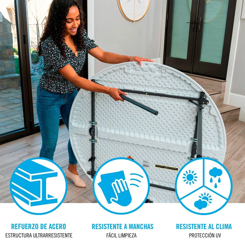 Lifetime Ultra-resistant Multipurpose Folding Uv100 122x73.5 Cm Tisch, White, One Size Lifetime Ultra-resistant Multipurpose Folding Uv100 122x73.5 Cm Tisch, White, One Size