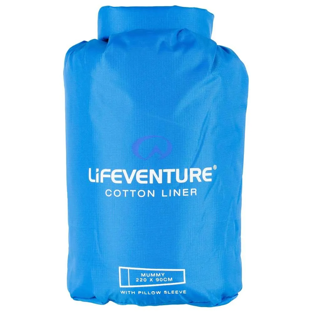 Lifeventure Mumienfutter Aus Baumwolle, Blue Lifeventure Mumienfutter Aus Baumwolle, Blue