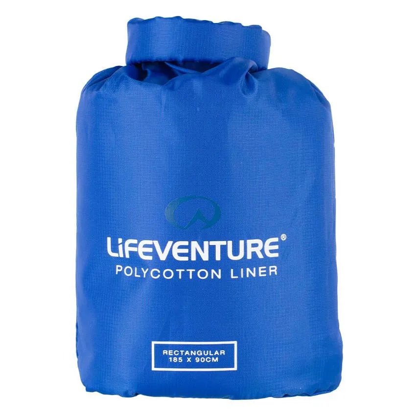 Lifeventure Polybaumwoll-rechteckiger Liner, Navy Lifeventure Polybaumwoll-rechteckiger Liner, Navy