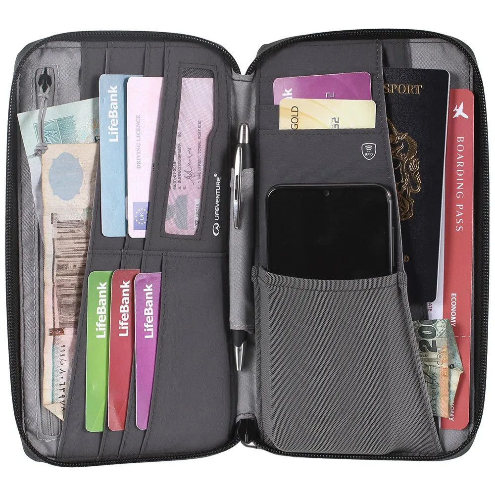 Lifeventure Rfid Travel Brieftasche, Grey, One Size Lifeventure Rfid Travel Brieftasche, Grey, One Size