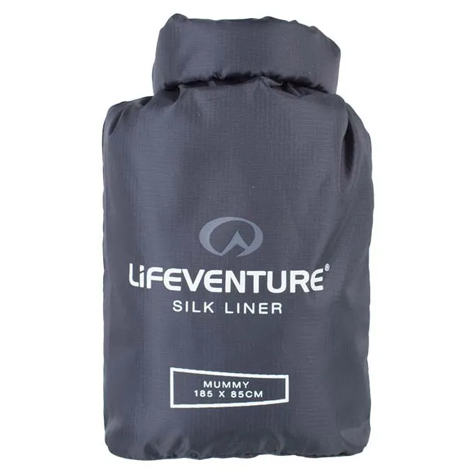 Lifeventure Seidenmumienfutter, Grey Lifeventure Seidenmumienfutter, Grey