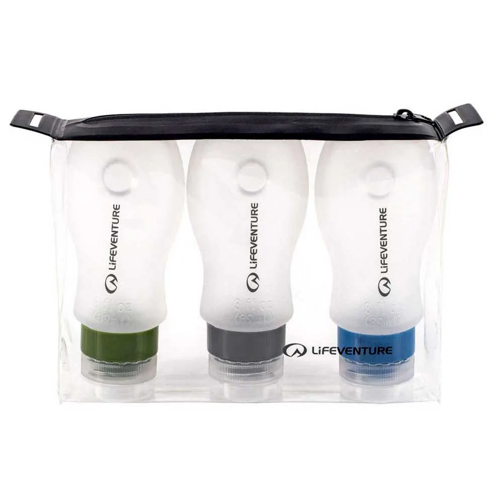 Lifeventure Silikonflaschen-set, Transparent Lifeventure Silikonflaschen-set, Transparent