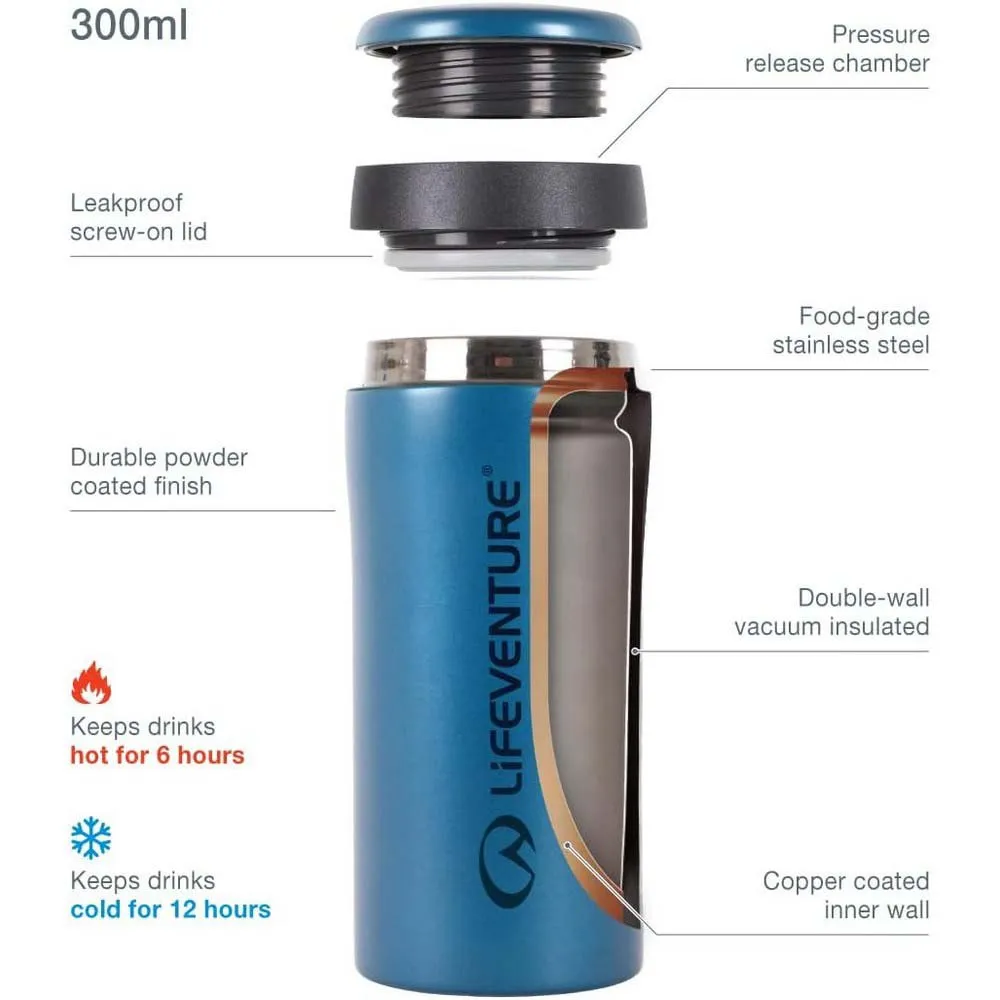 Lifeventure Thermobecher, Metallic cobalt, One Size Lifeventure Thermobecher, Metallic cobalt, One Size