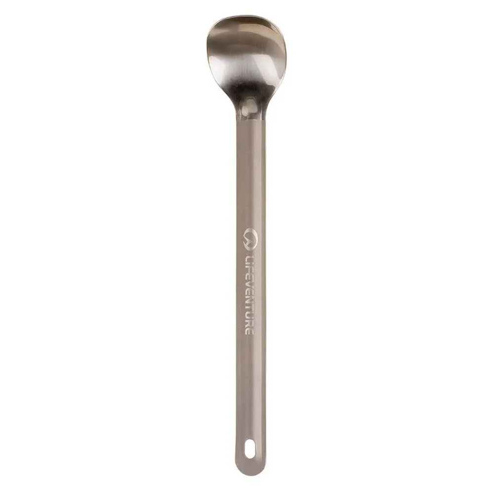 Lifeventure Titanium Long Handled Löffel, Silver, One Size Lifeventure Titanium Long Handled Löffel, Silver, One Size