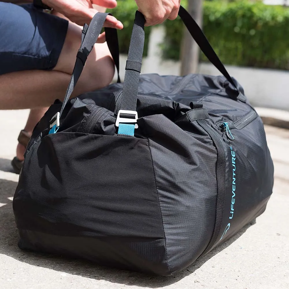 Lifeventure Travel Light Packable Duffelbag 70l, Black Lifeventure Travel Light Packable Duffelbag 70l, Black