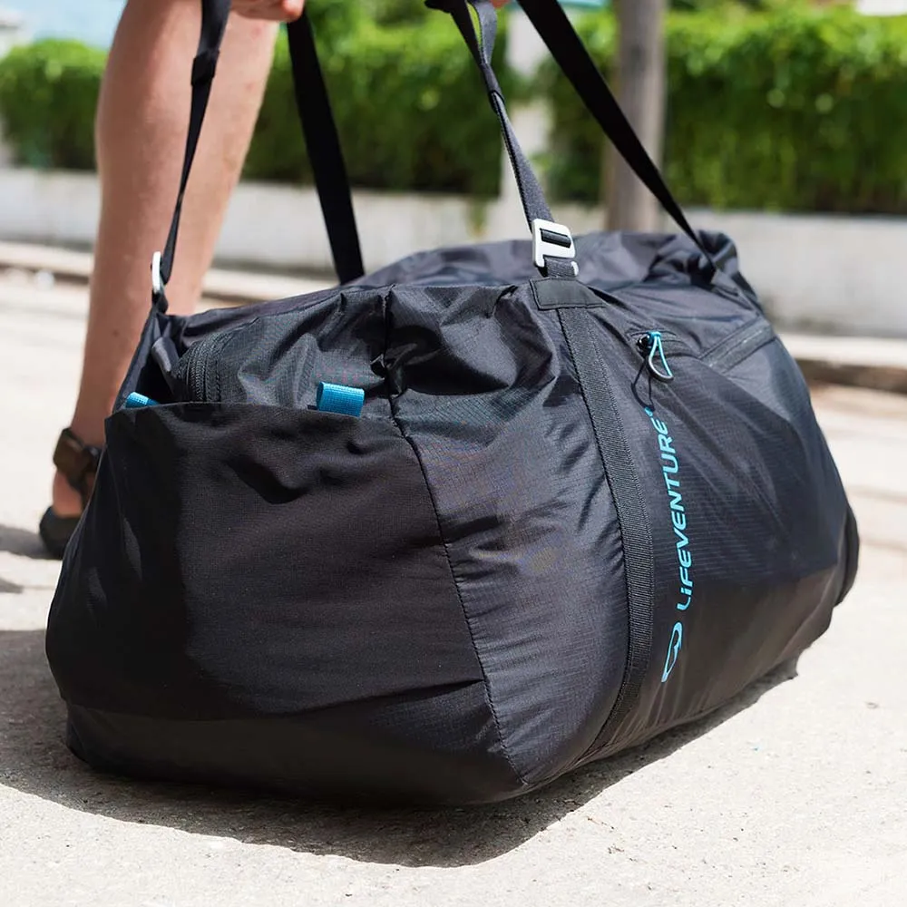 Lifeventure Travel Light Packable Duffelbag 70l, Black Lifeventure Travel Light Packable Duffelbag 70l, Black