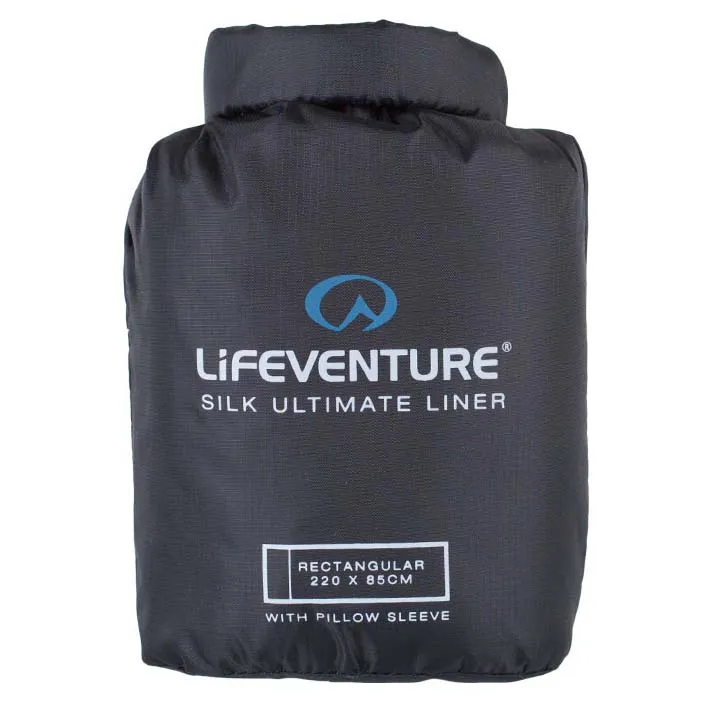 Lifeventure Ultimate Silk Rechteckiger Liner, Black Lifeventure Ultimate Silk Rechteckiger Liner, Black