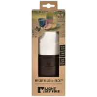 Light My Fire Mycup´n Lid Kurz 4er-pack 250ml Light My Fire Mycup´n Lid Kurz 4er-pack 250ml