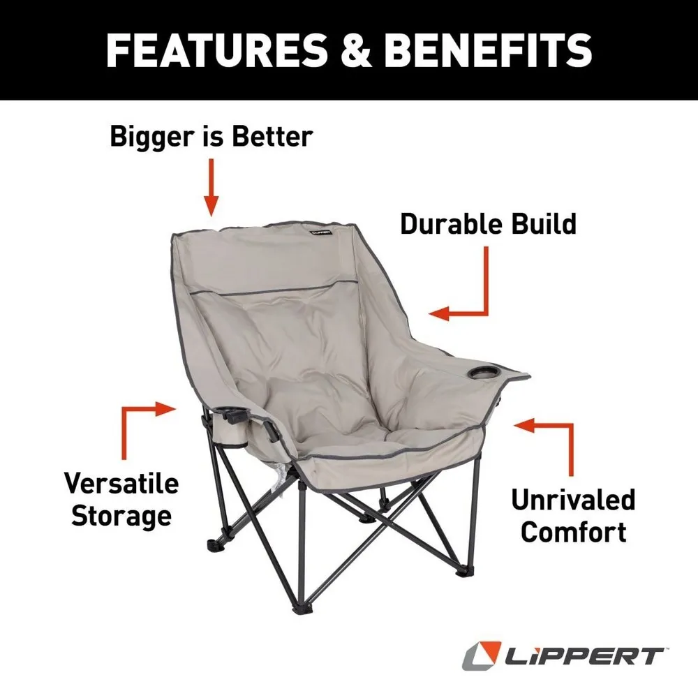 Lippert Big Bear Stuhl, Sand, 97.79 x 100.33 x 56.69cm Lippert Big Bear Stuhl, Sand, 97.79 x 100.33 x 56.69cm