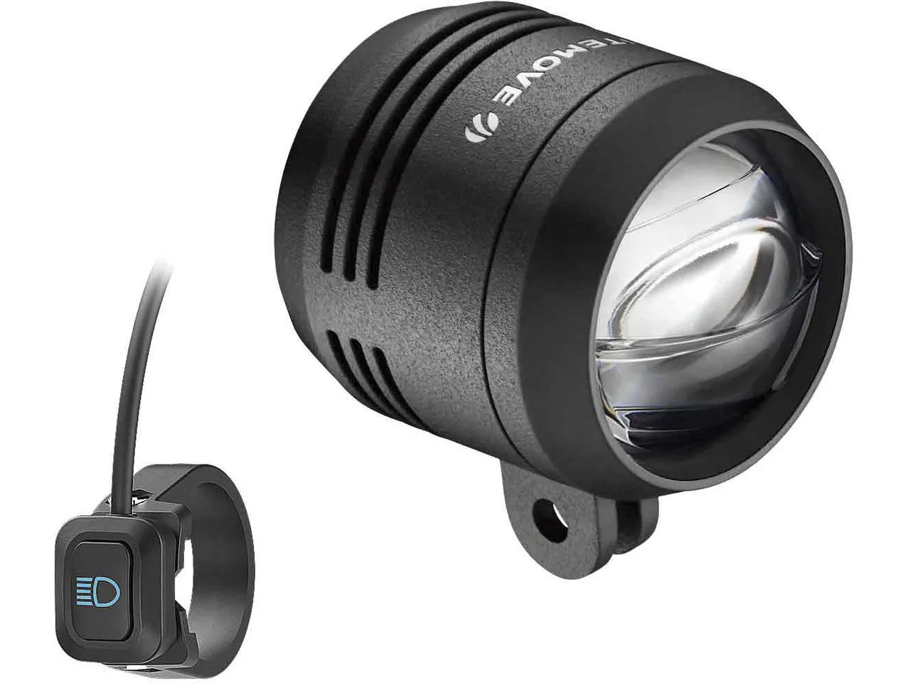 Litemove AC-150 LED HB/LB E-Bike Frontlicht für Gabel-Montage mit StVZO, Schwarz Litemove AC-150 LED HB/LB E-Bike Frontlicht für Gabel-Montage mit StVZO, Schwarz