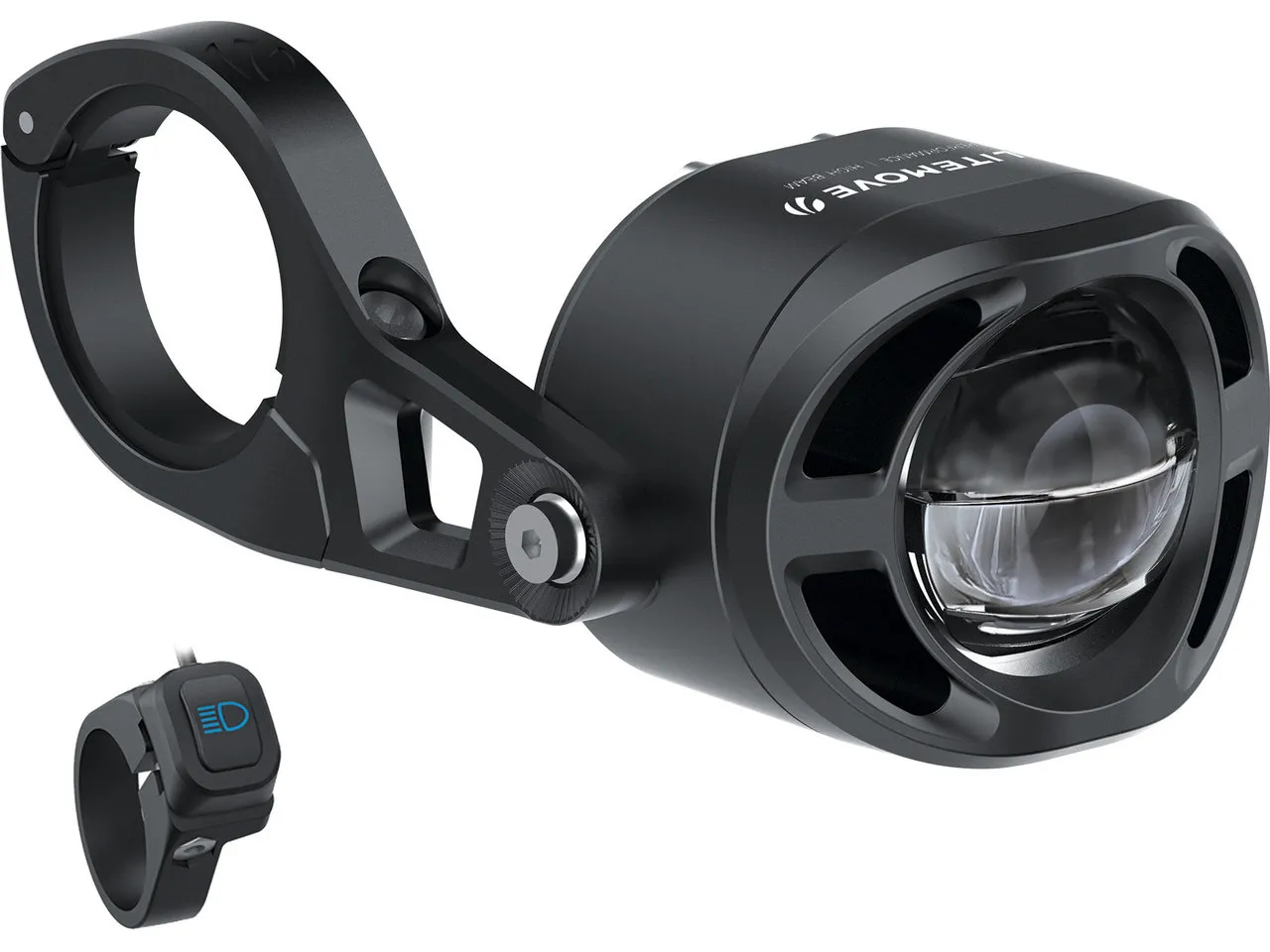 Litemove AEW-230 LED HB/LB E-Bike Frontlicht für Lenker-Montage mit StVZO, Schwarz Litemove AEW-230 LED HB/LB E-Bike Frontlicht für Lenker-Montage mit StVZO, Schwarz