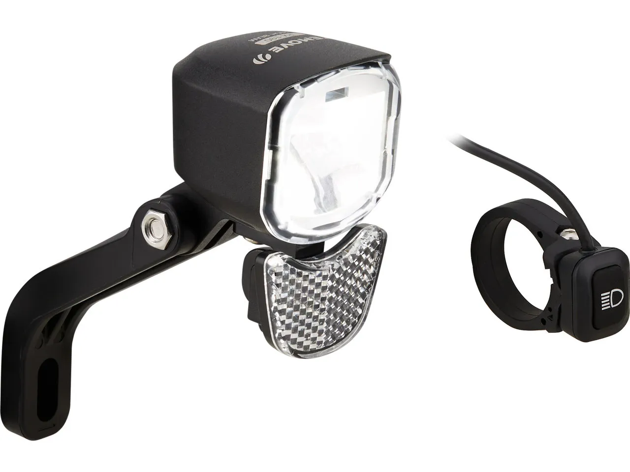 Litemove RX-E90 LED HB/LB E-Bike Frontlicht für Gabel-Montage mit StVZO, Schwarz Litemove RX-E90 LED HB/LB E-Bike Frontlicht für Gabel-Montage mit StVZO, Schwarz