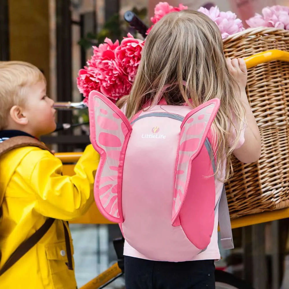 Littlelife Big Butterfly 6l Rucksack, Pink Littlelife Big Butterfly 6l Rucksack, Pink