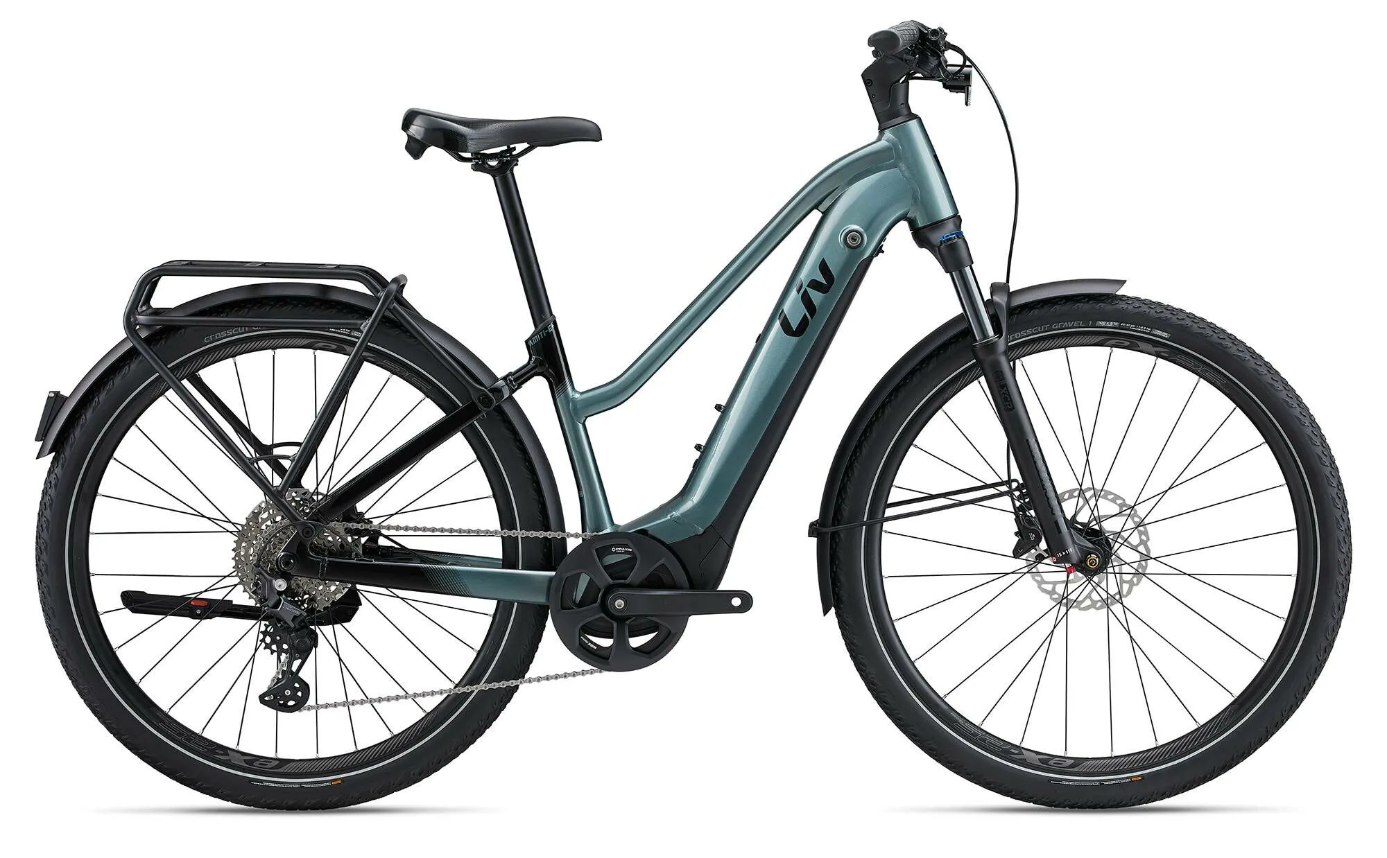 Liv Amiti-E+ Pro Silver Pine/Black 28" 800 Wh Trapez