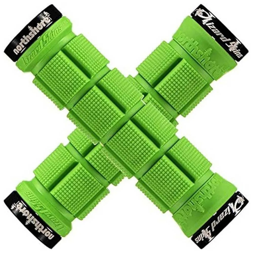 Lizard Northshore Lock-on Griffe, Lime, 130mm Lizard Northshore Lock-on Griffe, Lime, 130mm