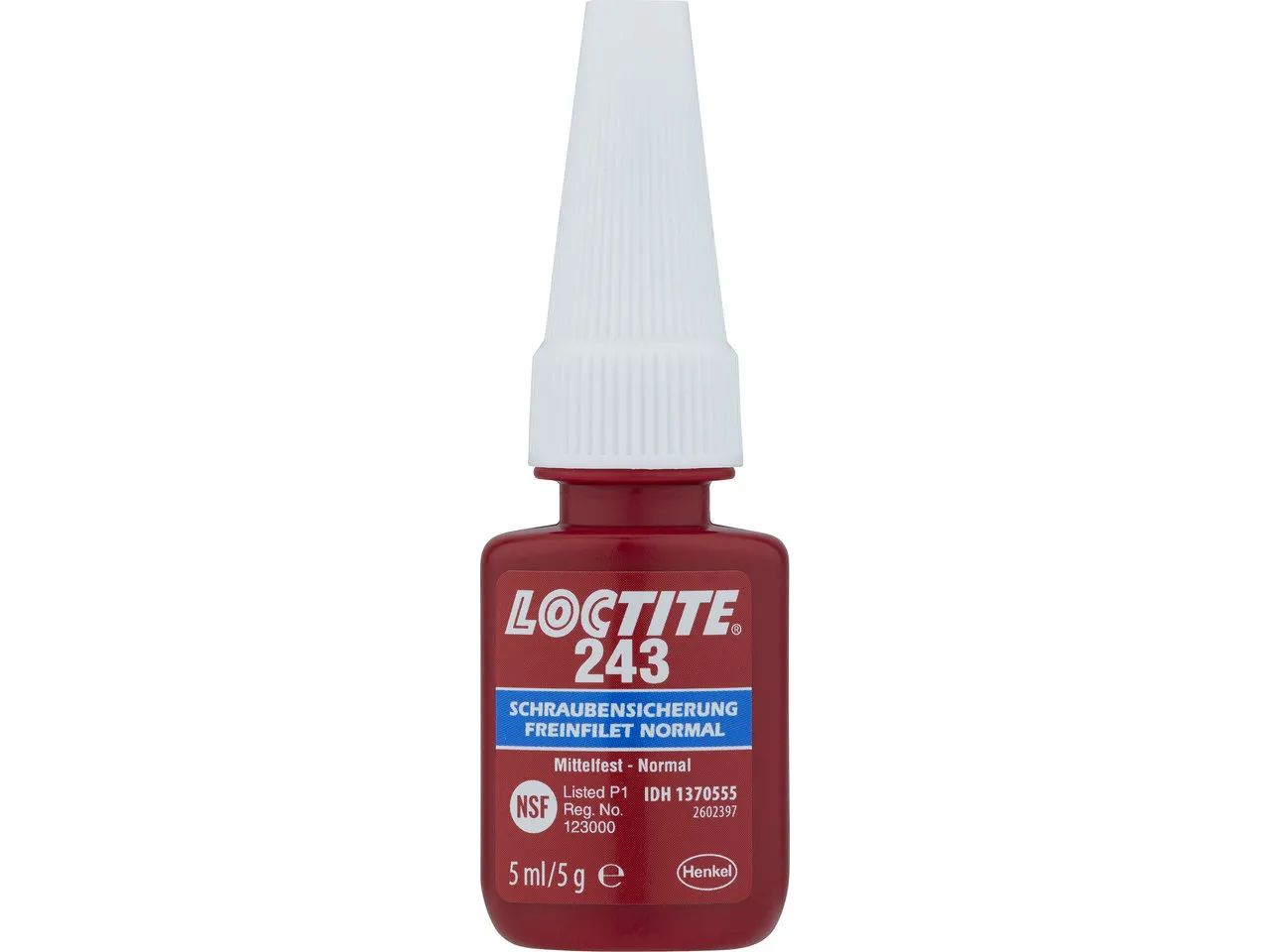 LOCTITE 243 Mittelfeste Schraubensicherung, 5 ml LOCTITE 243 Mittelfeste Schraubensicherung, 5 ml