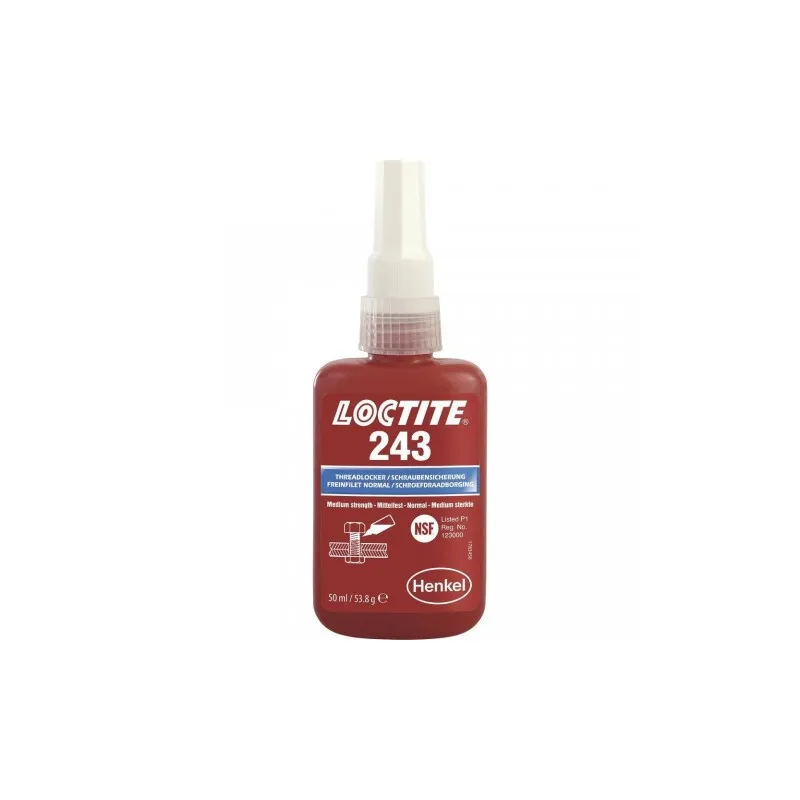 LOCTITE Mittlere Netzbremse 243 Unisex, rot, 50ml LOCTITE Mittlere Netzbremse 243 Unisex, rot, 50ml