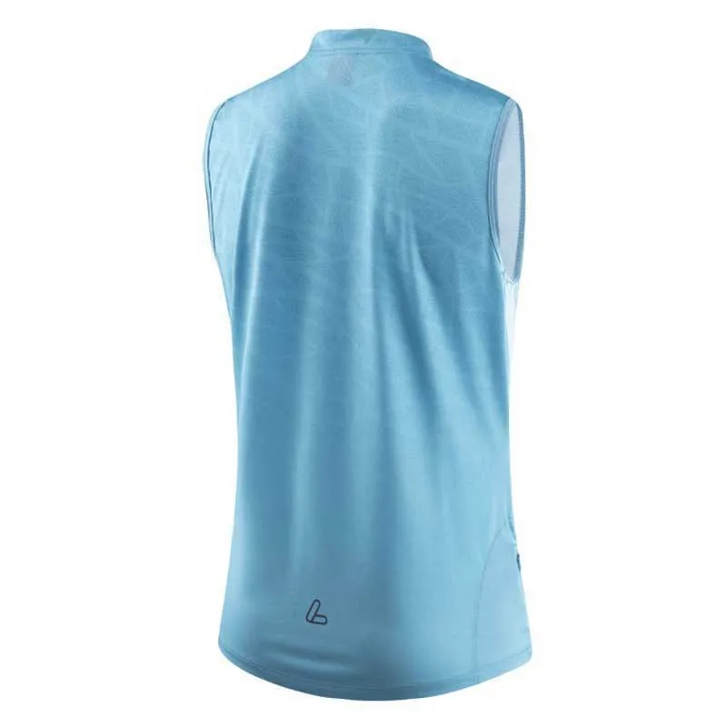Löffler Half Zip Cutina Ärmelloses Trikot, Blue bay, XL