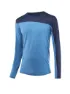 Löffler Herren Laufshirt Blockshirt Merino-TENCEL(TM) LS, Blau
