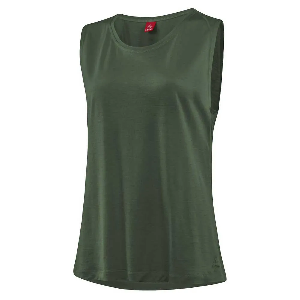 Löffler Loose Merino-tencel ärmelloses T-shirt Löffler Loose Merino-tencel ärmelloses T-shirt
