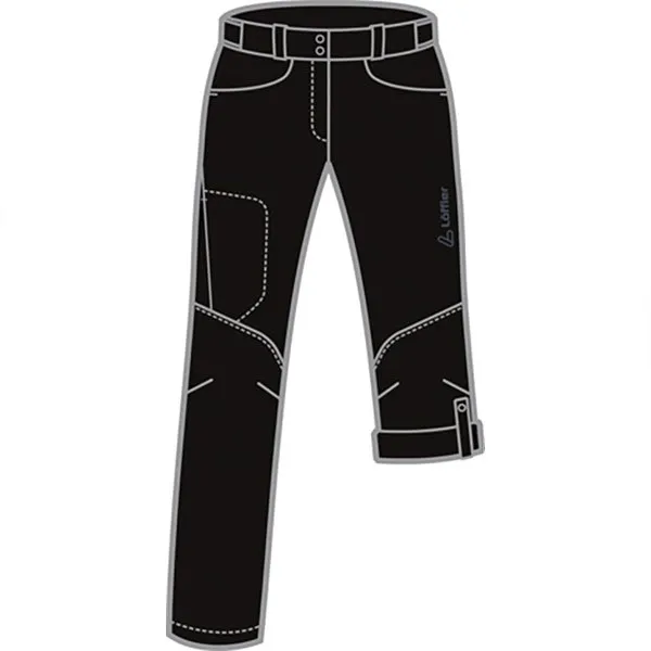 Löffler Roll Up Csl Hosen, Black, Regular Löffler Roll Up Csl Hosen, Black, Regular