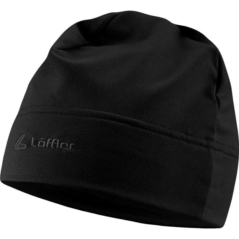 Löffler Tech-stretch Fleece Mütze, Black