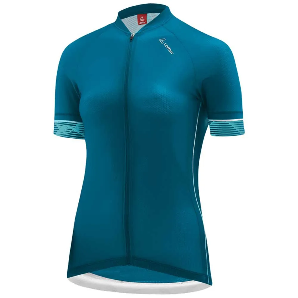 Löffler Vent Kurzarm-radtrikot, Blue coral, XL