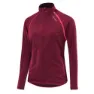 Löffler Zip-off Ws Light Fleece Mit Durchgehendem Reißverschluss, Burgund