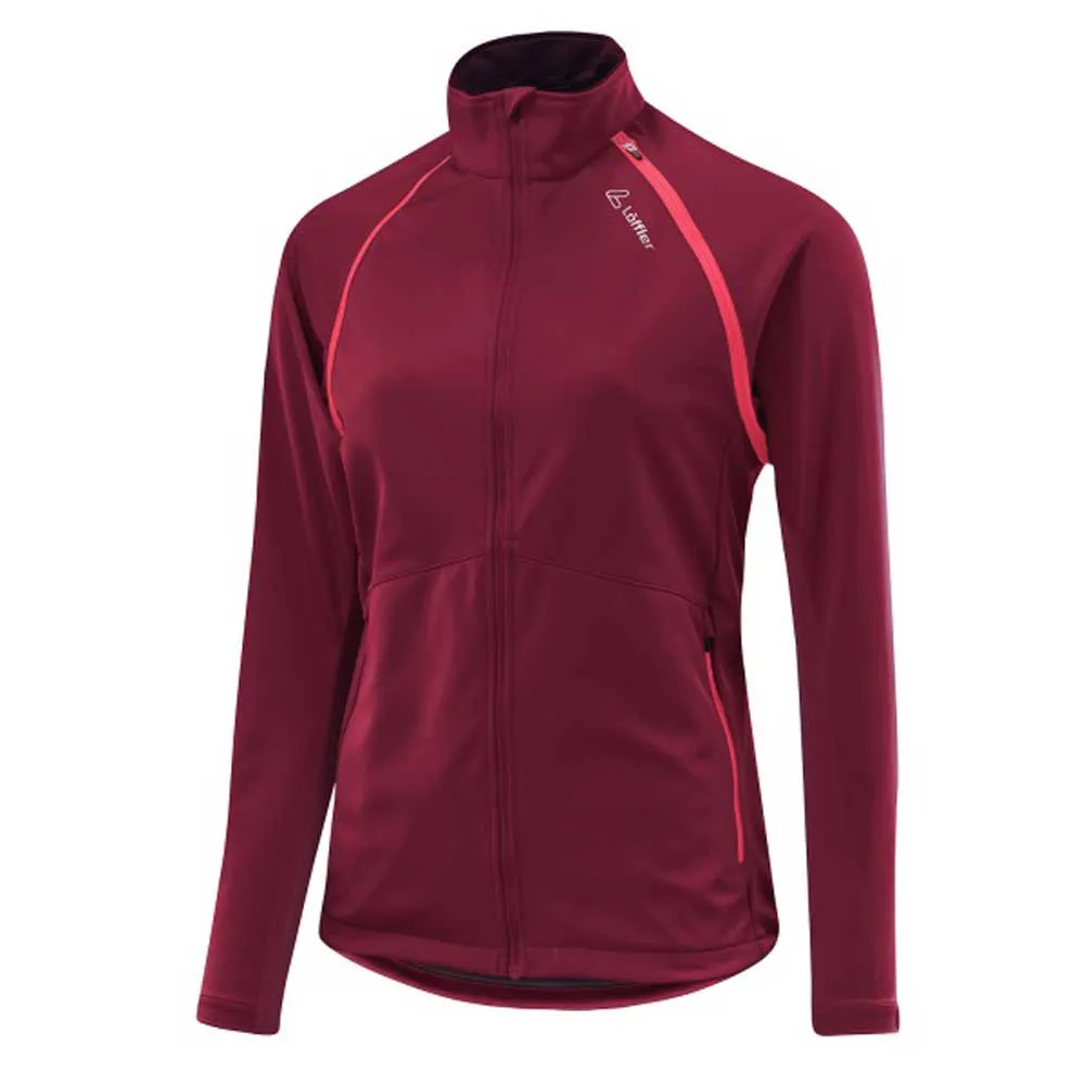 Löffler Zip-off Ws Light Fleece Mit Durchgehendem Reißverschluss, Burgund Löffler Zip-off Ws Light Fleece Mit Durchgehendem Reißverschluss, Burgund
