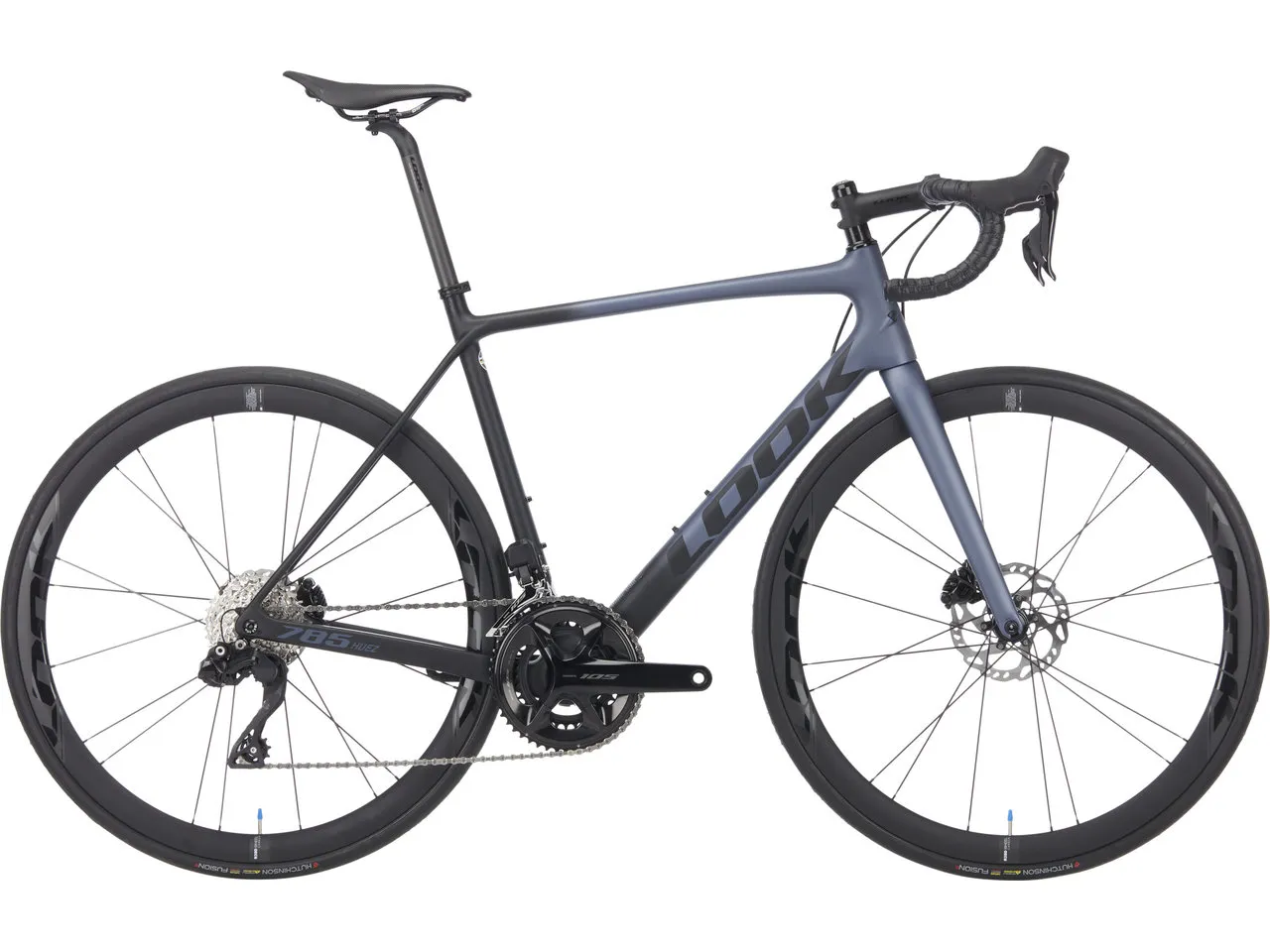 Look 785 Huez Disc 105 Di2 R38D Carbon Rennrad, Metallic grey blue satin Look 785 Huez Disc 105 Di2 R38D Carbon Rennrad, Metallic grey blue satin