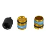Look X-track Race Car Ti Spindelkappen-set, Black / yellow, One Size