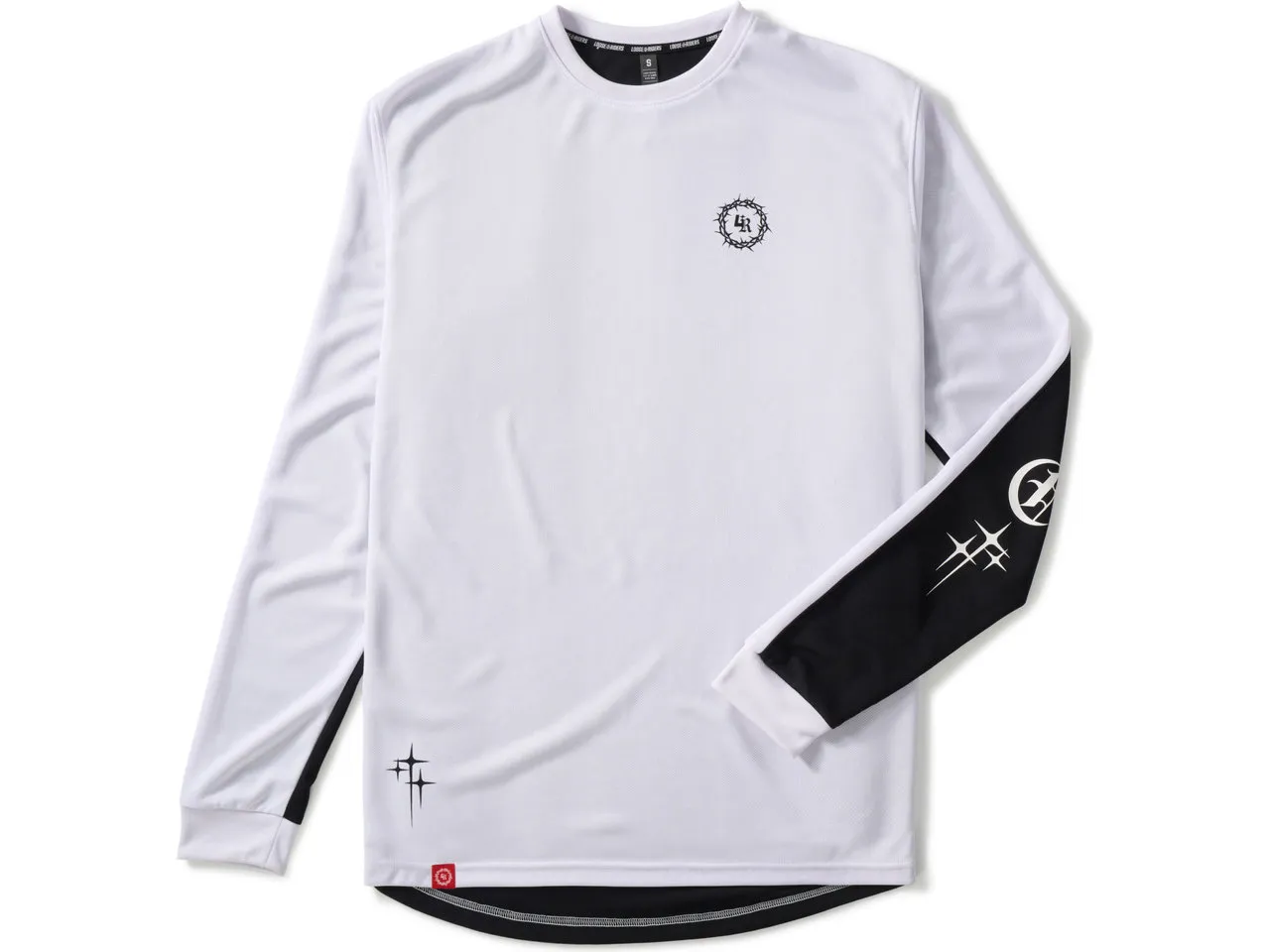 Loose Riders C/S 2 Tone L/S Jersey, Weiß Loose Riders C/S 2 Tone L/S Jersey, Weiß