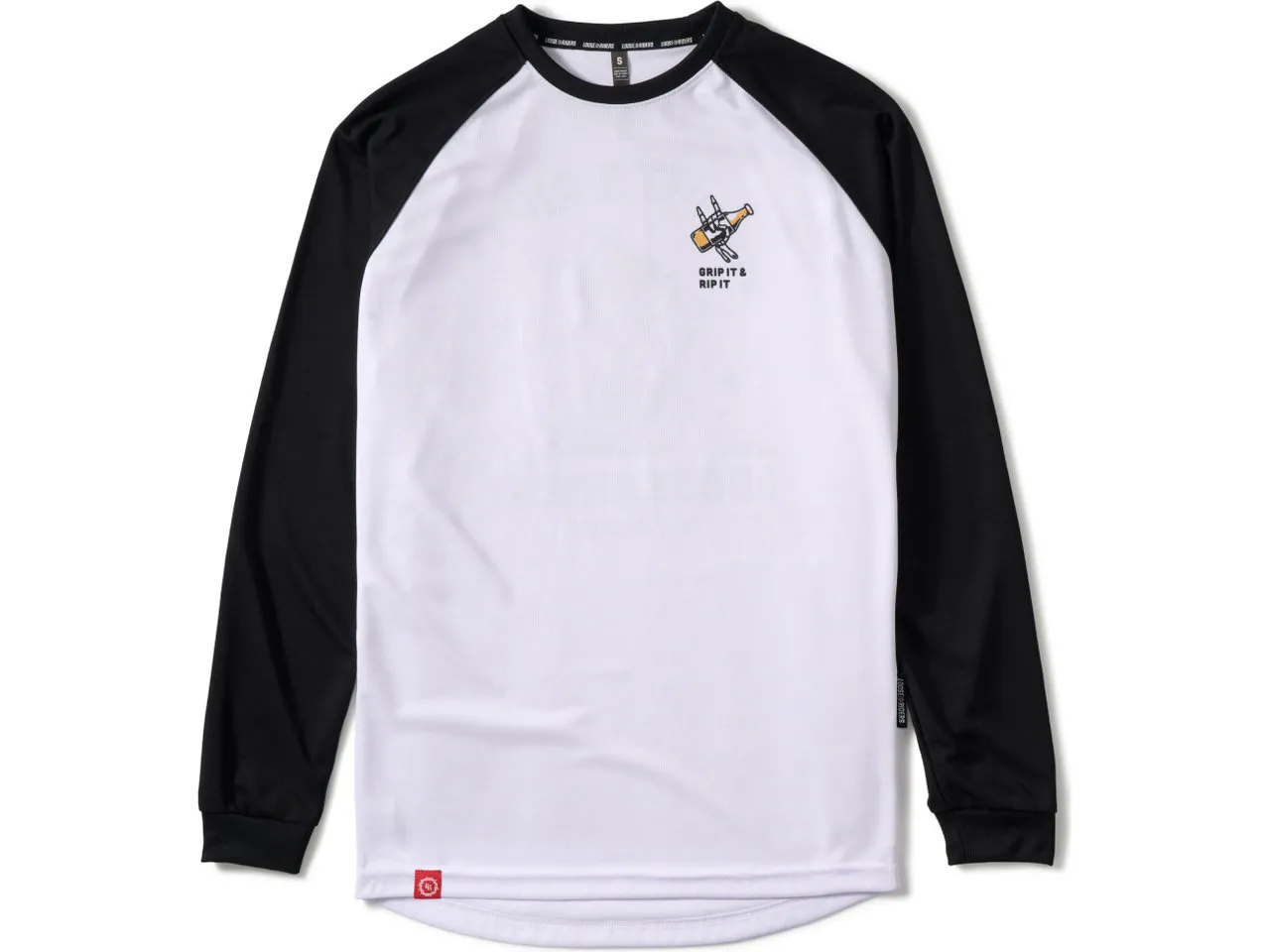 Loose Riders L/S Shirt, Schwarz/weiß Loose Riders L/S Shirt, Schwarz/weiß