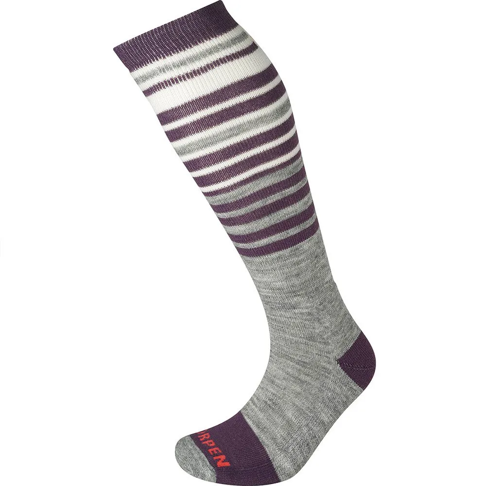 Lorpen S2mwe Ski Mid 2 Pack Eco Socken, Grey / plum Lorpen S2mwe Ski Mid 2 Pack Eco Socken, Grey / plum