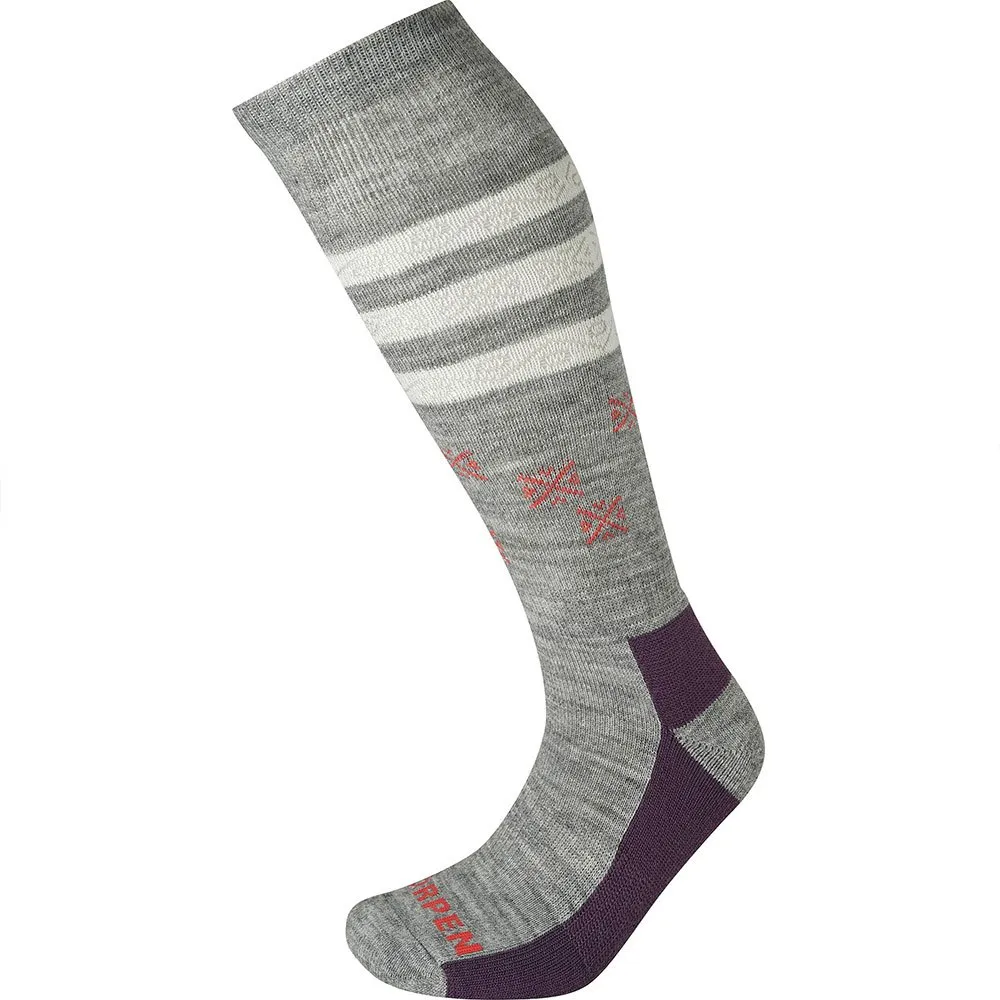 Lorpen S2mwe Ski Mid 2 Pack Eco Socken, Grey / plum Lorpen S2mwe Ski Mid 2 Pack Eco Socken, Grey / plum
